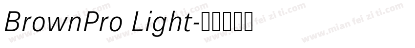 BrownPro Light字体转换